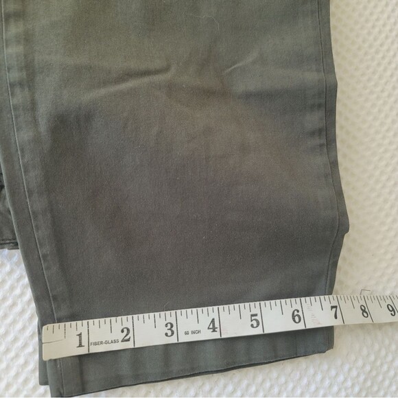 Theory Men's Blake Patton Slim Fit chino Pants size 33 Olive Green - Picture 12 of 13